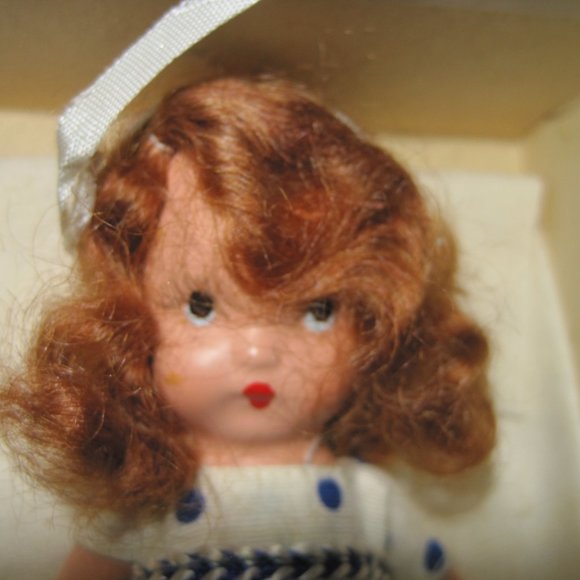 Original 1940 Nancy Ann Storybook Doll "Little Betty Blue"  Bisque Doll. - Picture 3 of 6